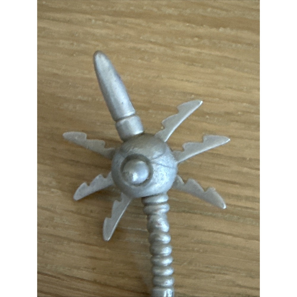 TMNT Super Shredder Figure Sinister Spiked‎ Mace Staff Weapon Accessory Vtg 1991 - Picture 2 of 5
